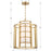 Crystorama Hulton Chandelier, Luxe Gold/White