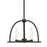 Crystorama Abbott 3 Light Chandelier, Black - ABB-3003-BK