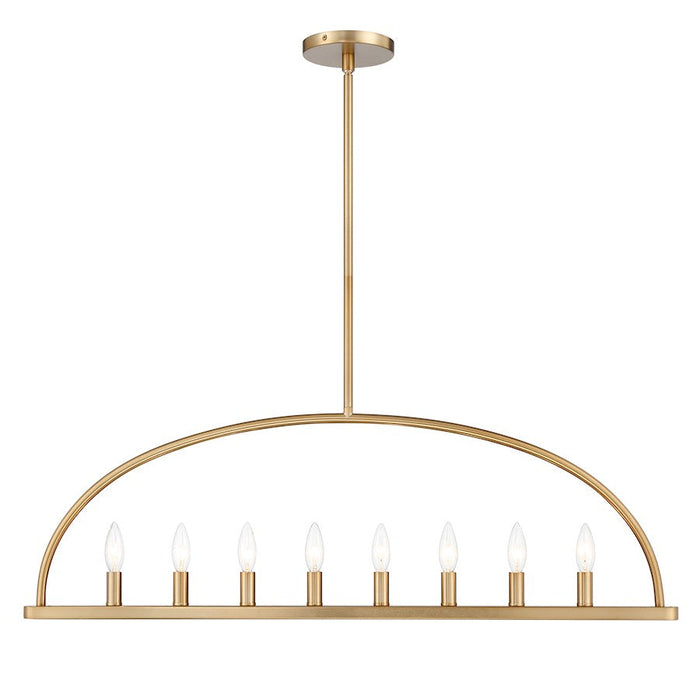 Crystorama Abbott 8 Light Chandelier, Vibrant Gold - ABB-3007-VG