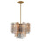 Crystorama Addis Chandelier, Brass