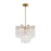 Crystorama Addis Chandelier, Brass