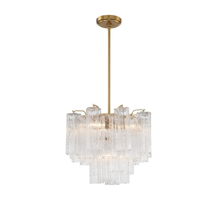 Crystorama Addis Chandelier, Brass