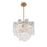 Crystorama Addis Chandelier, Brass