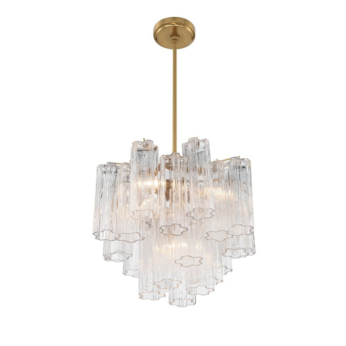 Crystorama Addis Chandelier, Brass