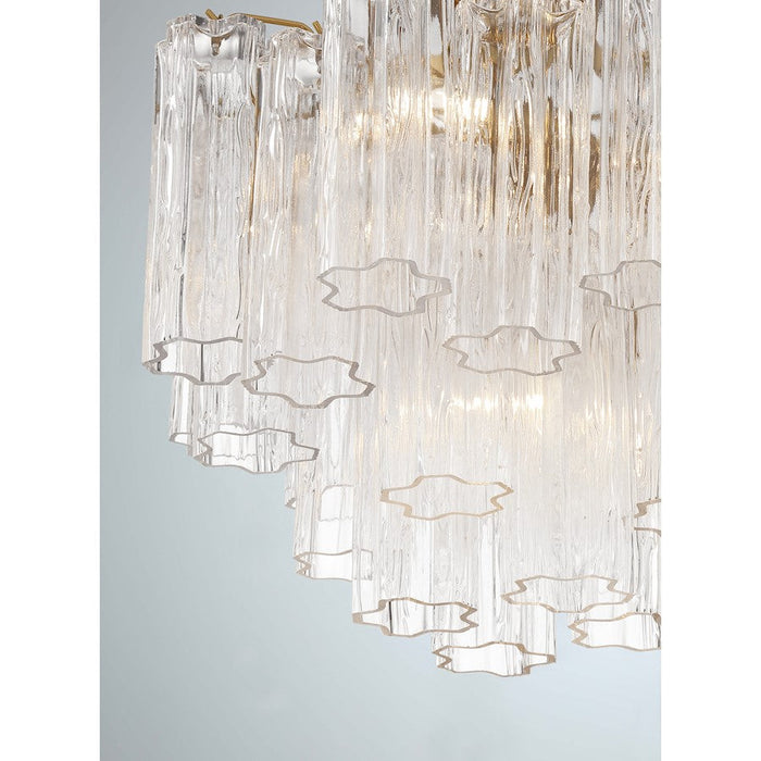 Crystorama Addis Chandelier, Brass