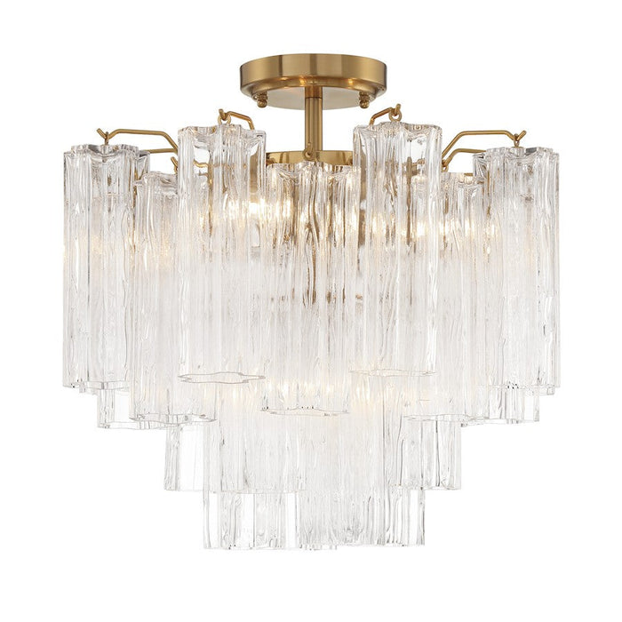 Crystorama Addis 4 Lt Semi Flush