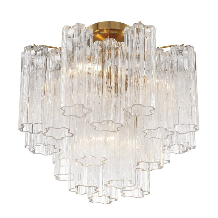 Crystorama Addis 4 Lt Semi Flush