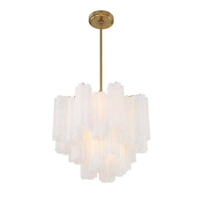 Crystorama Addis Chandelier, Brass