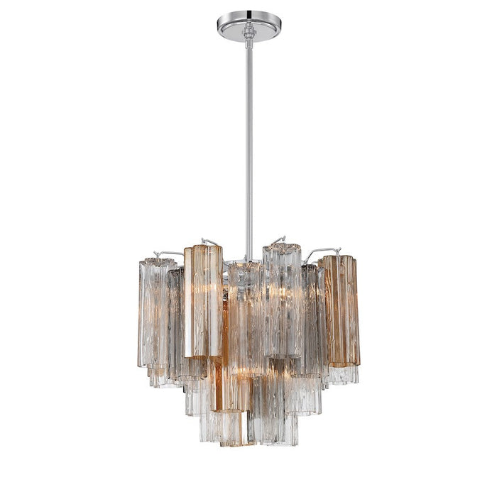 Crystorama Addis Chandelier, Chrome