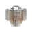 Crystorama Addis 4 Lt Semi Flush, Chrome/Tronchi Autumn - ADD-300-CH-AU-CEILING