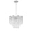 Crystorama Addis 4 Light Chandelier, Chrome/Tronchi Glass Clear - ADD-300-CH-CL