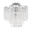 Crystorama Addis 4 Lt Semi Flush, Chrome/Tronchi Clear - ADD-300-CH-CL-CEILING