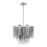 Crystorama Addis 4 Light Chandelier, Chrome/Tronchi Glass Smoke - ADD-300-CH-SM