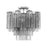 Crystorama Addis 4 Lt Semi Flush, Chrome/Tronchi Smoke - ADD-300-CH-SM-CEILING