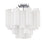 Crystorama Addis 4 Lt Semi Flush, Chrome/Tronchi White - ADD-300-CH-WH-CEILING