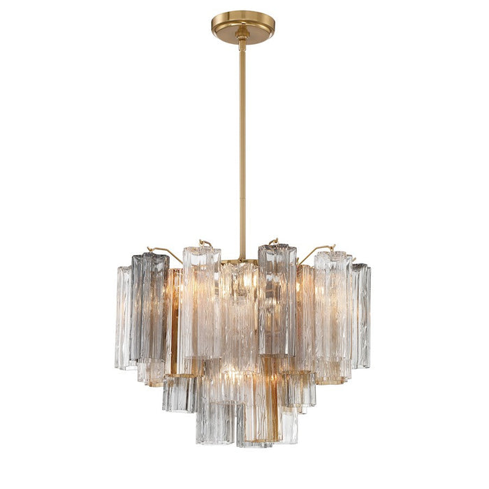 Crystorama Addis Chandelier, Brass