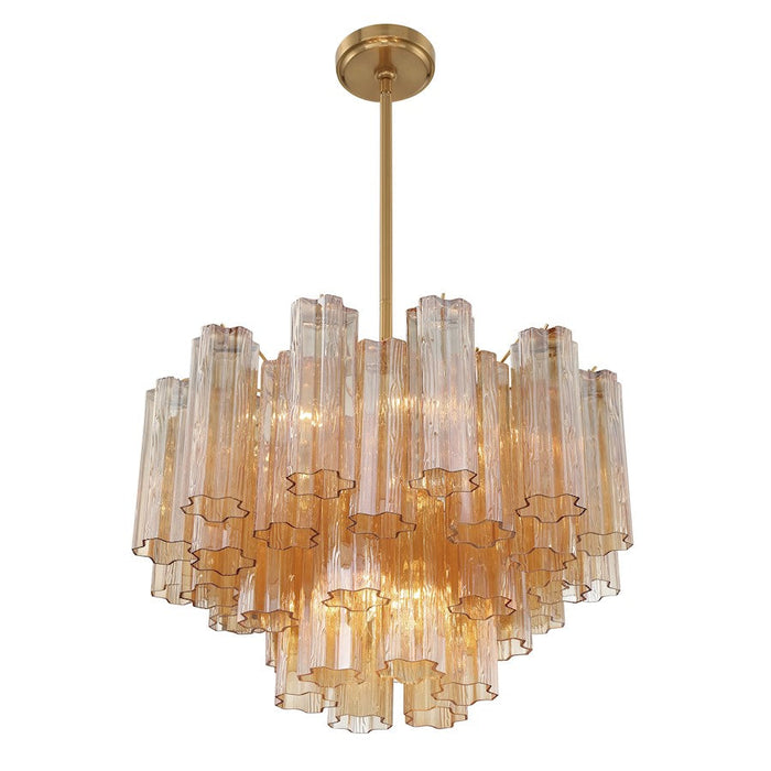 Crystorama Addis Chandelier, Brass