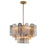 Crystorama Addis Chandelier, Brass