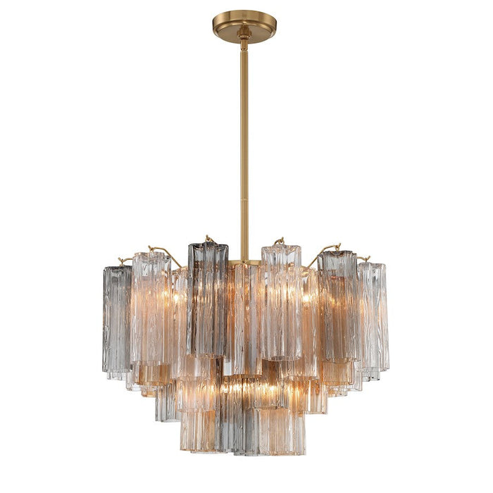 Crystorama Addis Chandelier, Brass