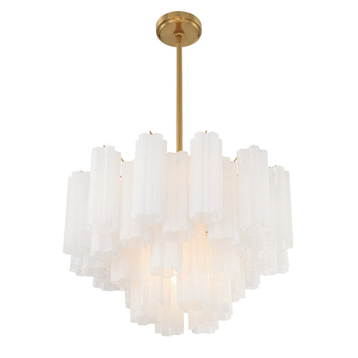 Crystorama Addis Chandelier, Brass