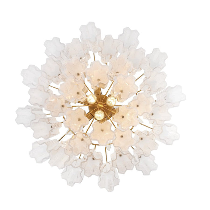 Crystorama Addis Chandelier, Brass