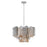 Crystorama Addis 9 Light Chandelier, Chrome/Tronchi Glass Autumn - ADD-308-CH-AU