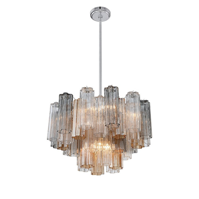 Crystorama Addis Chandelier, Chrome