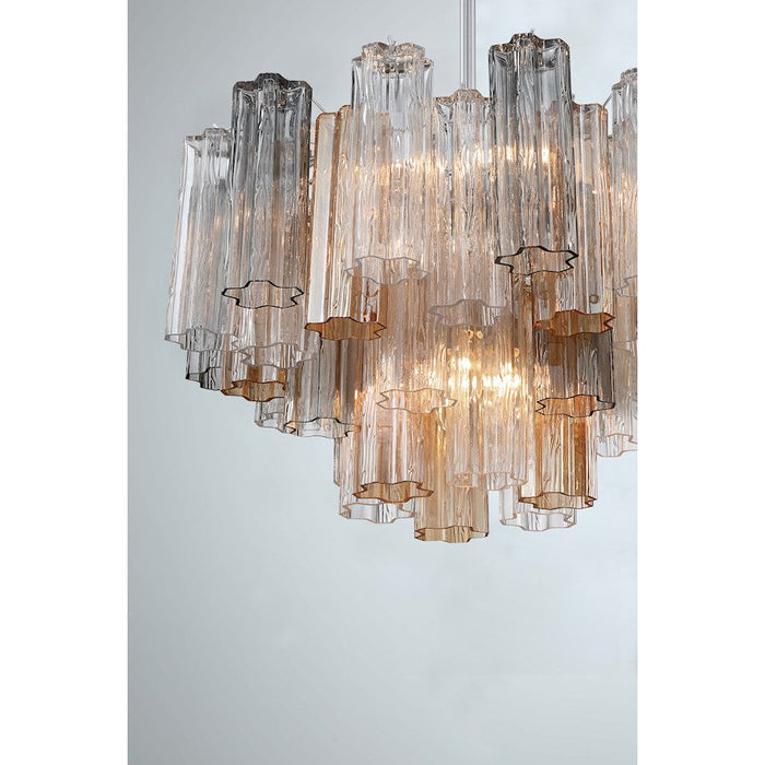 Crystorama Addis Chandelier, Chrome