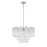 Crystorama Addis 9 Light Chandelier, Chrome/Tronchi Glass Clear - ADD-308-CH-CL