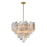 Crystorama Addis Chandelier, Brass