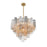 Crystorama Addis Chandelier, Brass