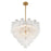 Crystorama Addis Chandelier, Brass