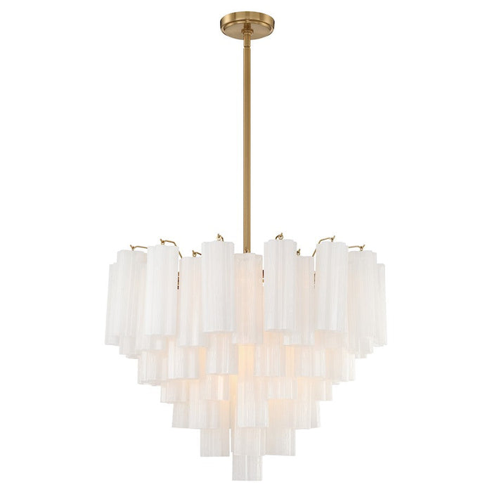 Crystorama Addis Chandelier, Brass