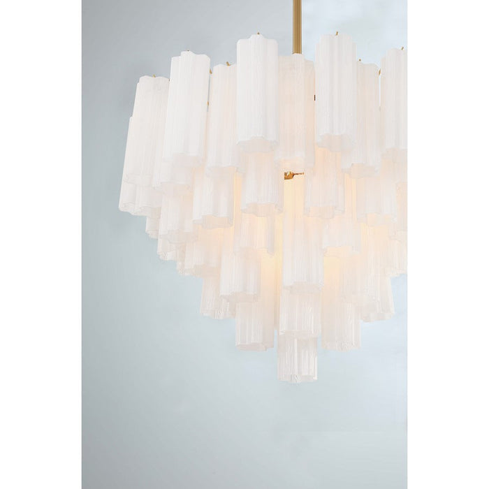 Crystorama Addis Chandelier, Brass