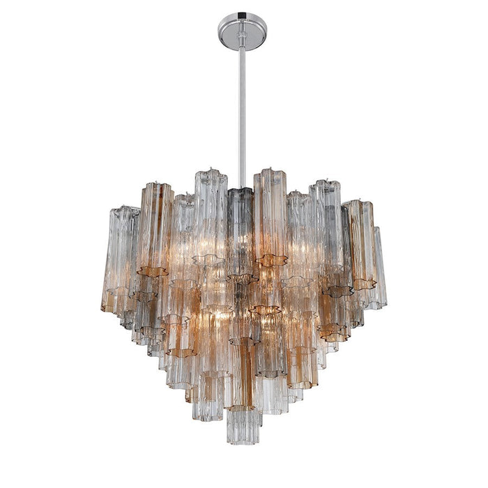 Crystorama Addis Chandelier, Chrome