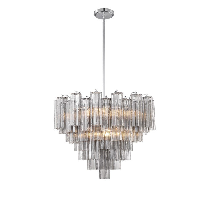 Crystorama Addis Chandelier, Chrome