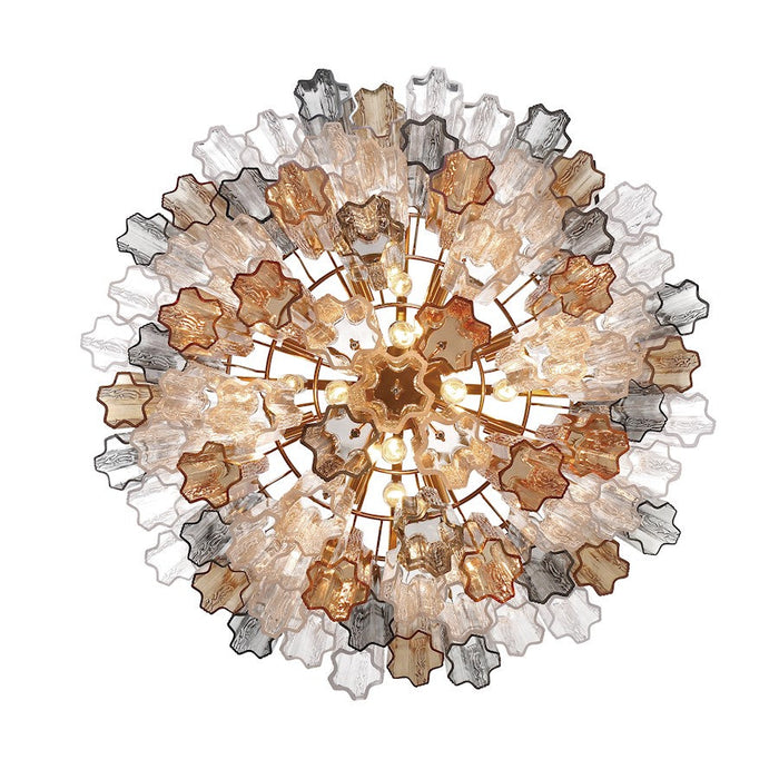 Crystorama Addis Chandelier, Brass