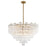 Crystorama Addis Chandelier, Brass