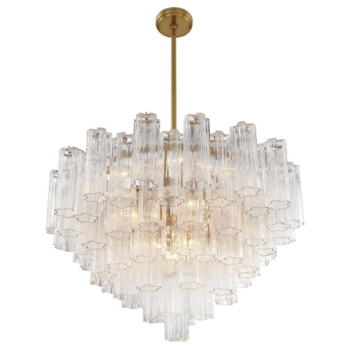 Crystorama Addis Chandelier, Brass