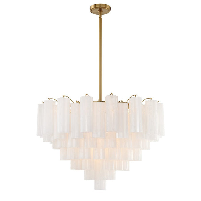 Crystorama Addis Chandelier, Brass