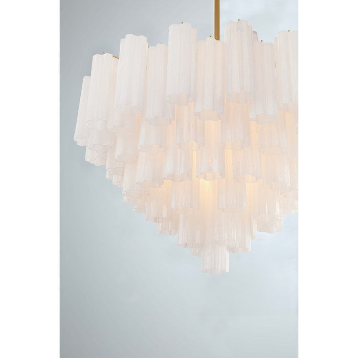 Crystorama Addis Chandelier, Brass