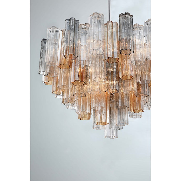 Crystorama Addis Chandelier, Chrome