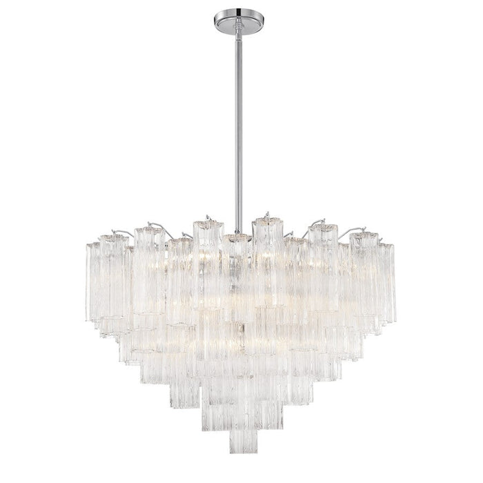 Crystorama Addis Chandelier, Chrome