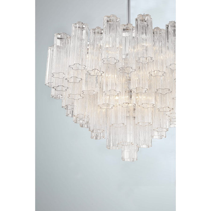 Crystorama Addis Chandelier, Chrome