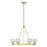 Crystorama Aragon 6 Light Chandelier, Soft Brass/Clear - ARA-10264-SB