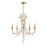 Crystorama Arcadia Chandelier, Antique Gold