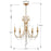 Crystorama Arcadia Chandelier, Antique Gold