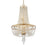 Crystorama Arcadia 4 Light Chandelier, Antique Gold - ARC-1907-GA-CL-MWP