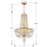 Crystorama Arcadia Chandelier, Antique Gold