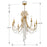 Crystorama Arcadia Chandelier, Antique Gold